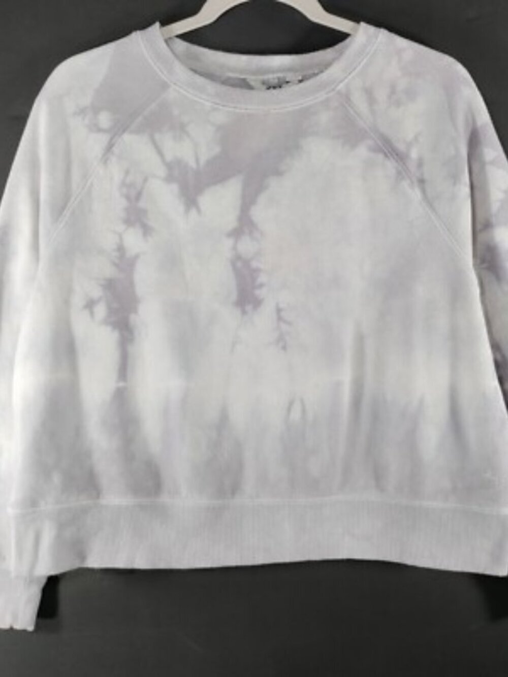 Joy Lab Grey Purple Tie Dye Crewneck Sweatshirt Pullover